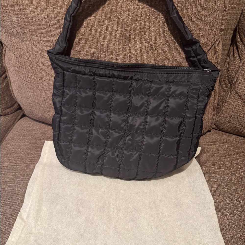 Quilted Black Carryall - Picture 3 of 3